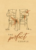 the perfect couple op een houten trouwkaart
